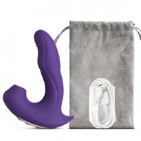 Clitoral Sucking & G-Spot Vibrator, 3 independent areas of pleasure, 20 Function, Silicone, PURPLE